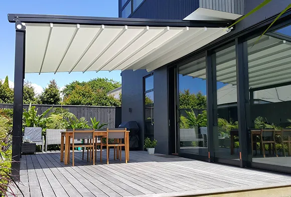 Pergola and awning installations create durable, elegant structures for added comfort and aesthetic appeal.